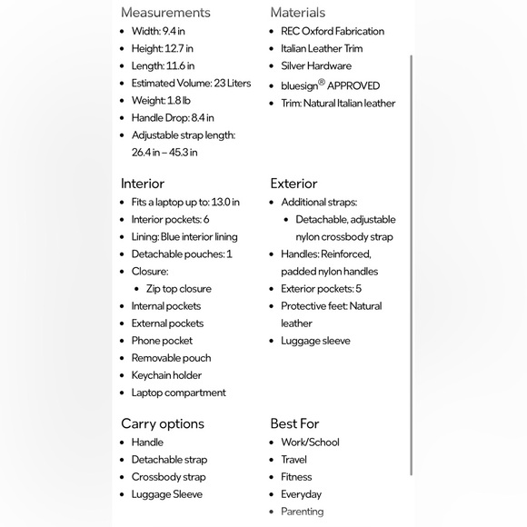 MZ Wallace Stone Blue Medium Metro Tote Deluxe - Picture 5 of 5